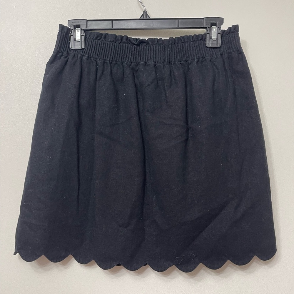 J by J.Crew Linen Scalloped Hem Skirt - Picture 2 of 4